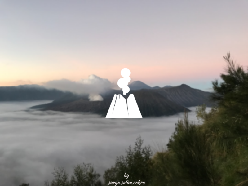 Mount Bromo bromo wonderful indonesia design illustration dribbble vector icon logo art indonesia