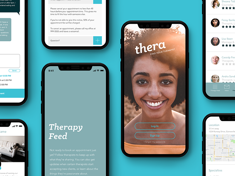Thera Therapist Finder App Concept by Kendyl Mounce on Dribbble
