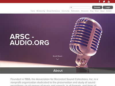 Association for recorded sound collection (update)