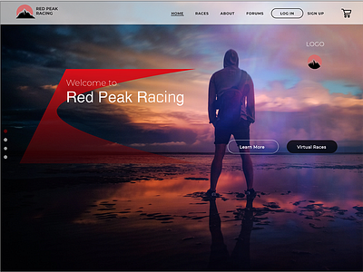 Red Peak Racing - Virtual Running fitness running ux virtual racing web web design