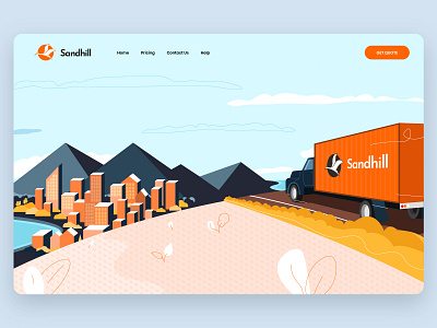 Sandhill illustration branding design illustration illustrator