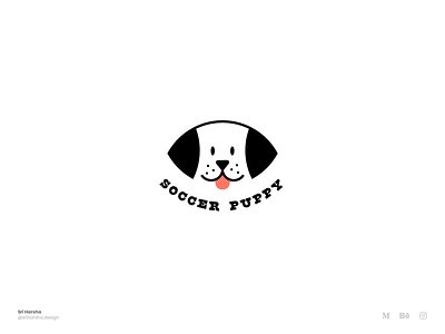 Soccer puppy logo brand design graphic design illustration illustrator logo logo design logodesign logos vector