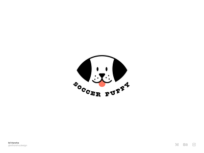 Soccer puppy logo