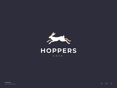 hoppers Cafe logo brand design branding design graphic design illustration illustrator logo logo design logotype