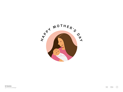 happy mother's day design graphic design illustration illustrator vector