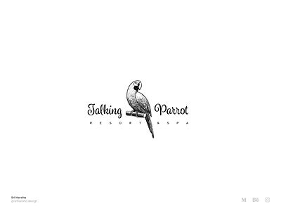 talking parrot logo brand design branding design graphic design illustration illustrator logo logo design logotype ui