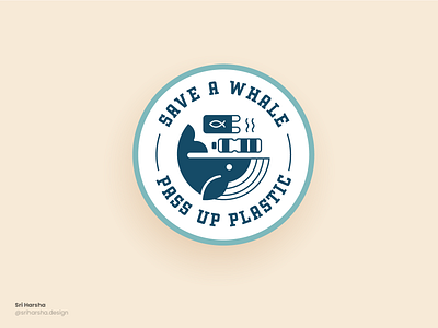 Save a whale logo badge badge badge logo brand design branding design graphic design illustration illustrator logo logodesign logos logotype sea logo water whale whale logo