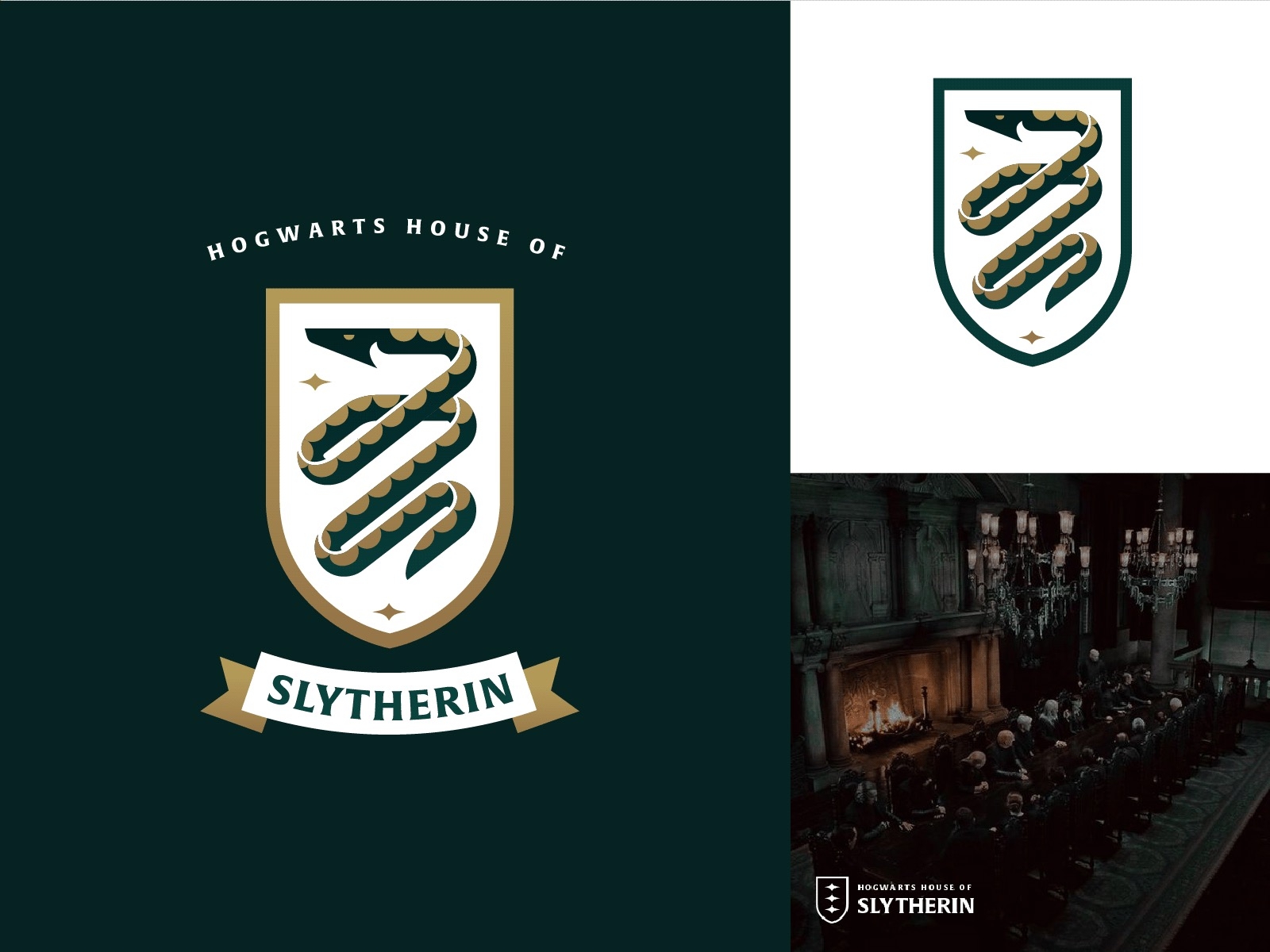 Harry Potter Slytherin Logo Crest Birthday Party Cake Topper - Etsy