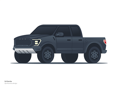 Pickup truck illustration