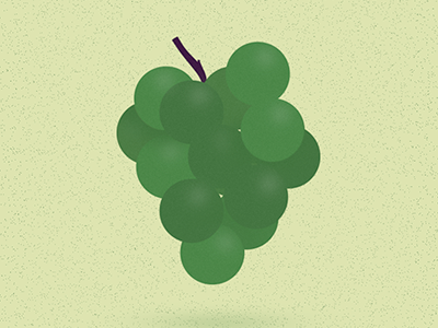 Grapes - Test app fruit fruits grapes green icon iphone minimal vector wine wip