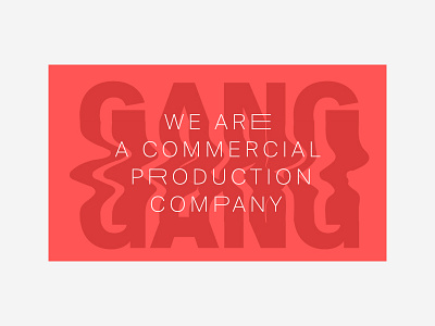 Gang identity logotype typography