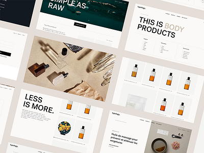 Typology e-commerce design interface layout typography website