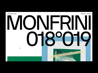 Florian Monfrini - N°003 design interface layout motion typography website
