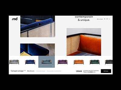 Furnitures E-commerce - Soon animation interface layout shop transition website