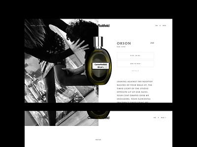 Carine Roitfeld - 7 Lovers animation interface transition typography website
