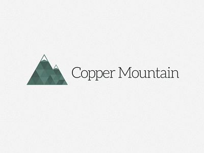 Copper Mountain Branding branding consultant flat green mosaic mountain