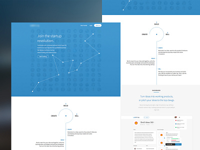 Landing page design diagram homepage landing page one pager startup ui ux
