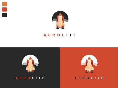 Day 1: Rocketship Logo dailylogochallenge dailylogochallengeday1 illustrator logo