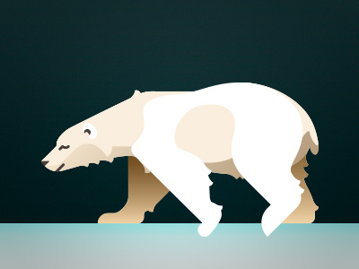 Charcoal drawing of a polar bear cub by p3vstudio on Dribbble