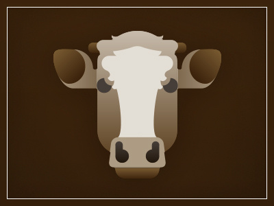 Cow animal cow logo nature symbol