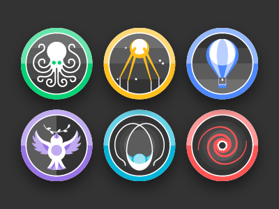QuizUp badges achievement badge icon misc ui