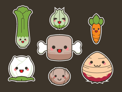 Meat Vegetables cabbage carrot celery healthy icon illustration ingredients meat onion potatoe vector vegetables