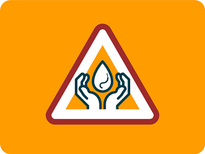 Protected Water Reserve hands nature pictogram protection reserve sign warning water