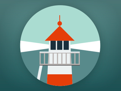 Lighthouse pictogram faroe islands geometric icons illustration lighthouse pictogram