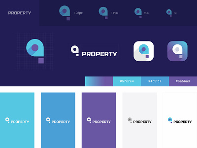 Property Logo andorid app branding brand and identity design icon icon app illistration logo design