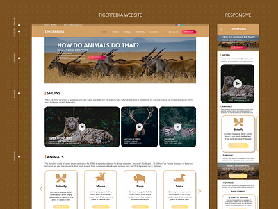 Animal animal flat ui web