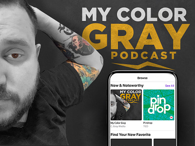 My Color Gray Podcast branding business design identity logo podcast podcast art podcast artwork podcast logo podcasting