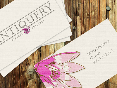 Vintiquery Logo Branding/Business Card