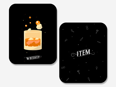 "Madness Manor" - Whiskey Card abstraction boardgames branding card design illustration lettering patreon poster typography vector whiskey