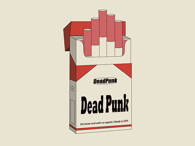 Cigarettes - Dead Punk branding cigarettes dead punk deadpunk design illustration logo poster product design punk vector