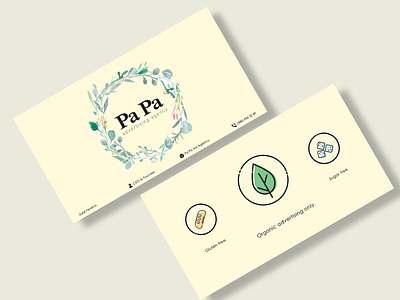 Pa Pa Advertising Agency branding business card design icon illustration logo typography vector