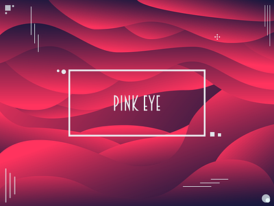 Pink EYE abstraction background branding design illustration logo poster typography vector wallpaper