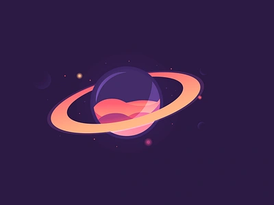 Gas Giant abstraction background design illustration isometric planet poster space vector wallpaper