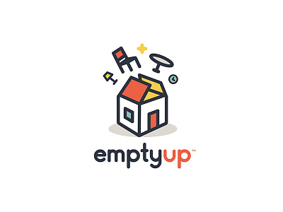 EmptyUp box branding empty furniture house logo