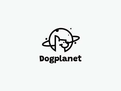 Dog planet logo