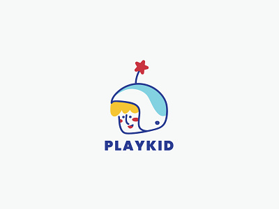 Play kid logo art blog branding club design kid logo mascot museum play playground space studio