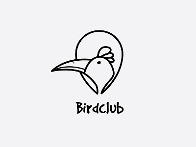 Bird Club logo animal bird blog branding cartoon club cute friend illustration kid logo mascot vector