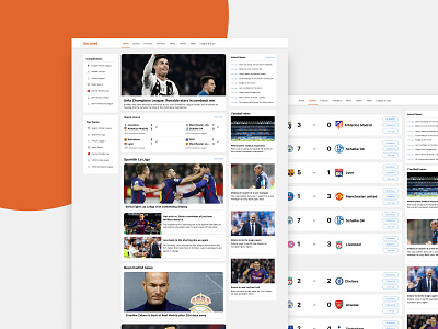 PORTFOLIO football home page design homepage interface sport ui ux design
