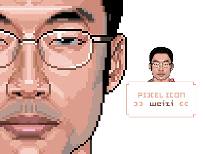 my first pixel portrait works icon pixel 像素画