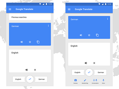 Google Translate Gestures android figma gesture google google translate mockup redesign