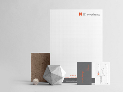 Stationery Design - ID Consultants architecture brand branding business card business card design design identity letterhead letterhead design stationery stationery design