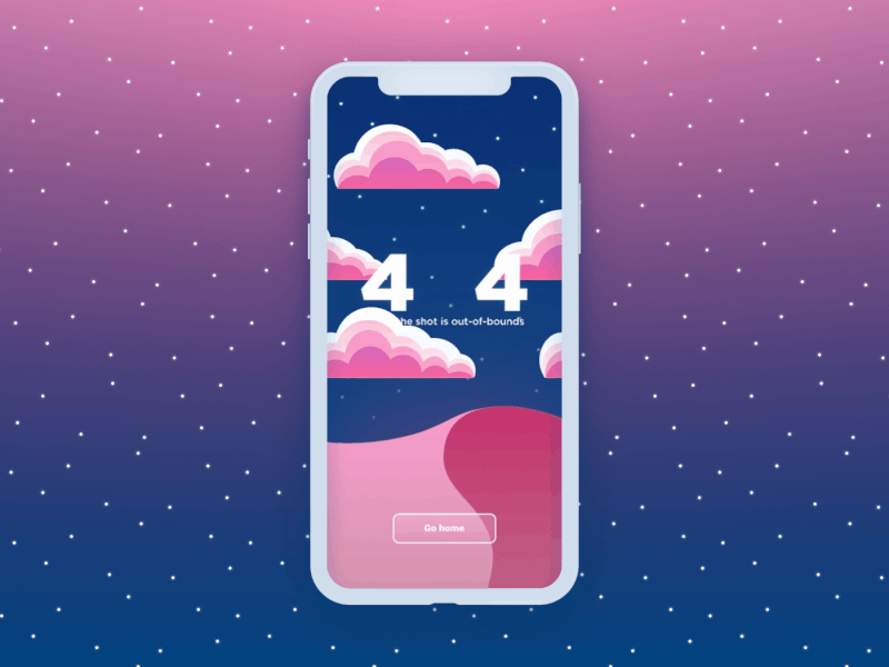 Dribbble 404 - Sorry, the shot is out-of-bounds 404 animation clouds dribbble dribbble ball flat illustration loop mobile app splash ui ui ux ui interaction ux vector