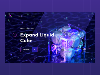 Cube - C4D 3d c4d design ui web