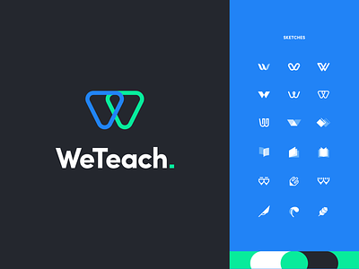 weteach app branding education logo ui 启动图标 品牌设计