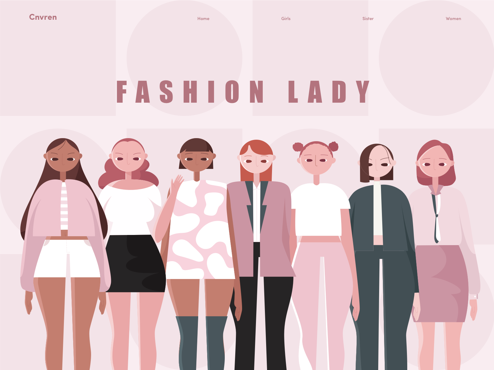 Fashion lady by Muriel on Dribbble