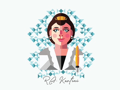 Kartini Day art comic design flat graphic design illustration illustrator typography vector